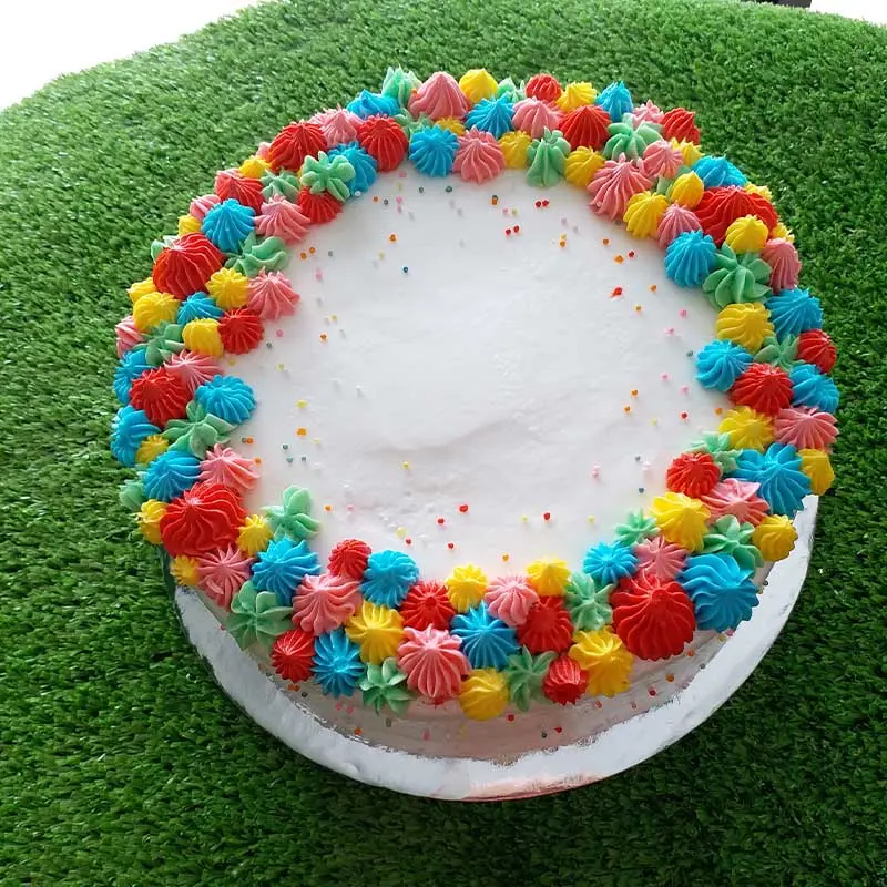 Kue Tart Cream Warna Warni