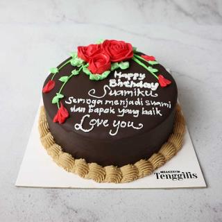 Kue Tart Coklat Mawar