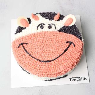 Kue Tart Dekoratif Cute Cow