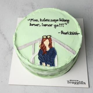 Kue Tart Custom Lamaran