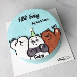 Kue Tart Kartun We Bare Bear