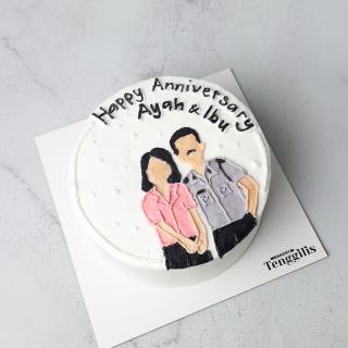 Kue Tart Dekoratif Ilustrasi